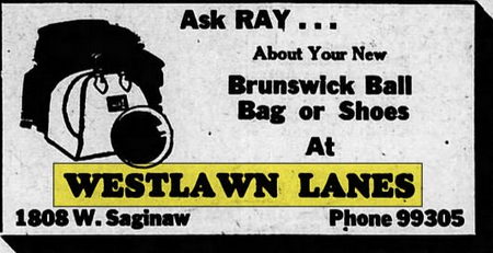 Westlawn Lanes - Oct 27 1950 Ad